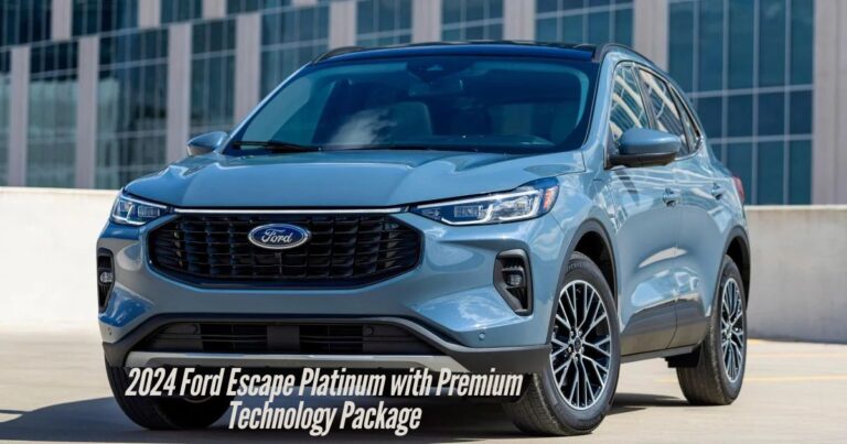 2024 Ford Escape Platinum with Premium Technology Package: The Future of Luxury and Innovation