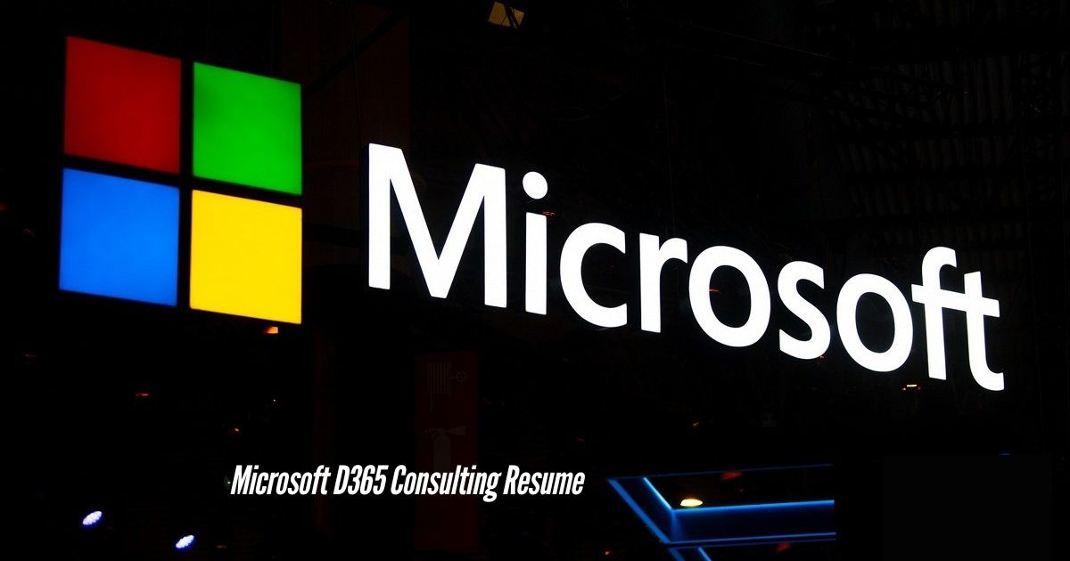 Microsoft-D365-Consulting-Resume